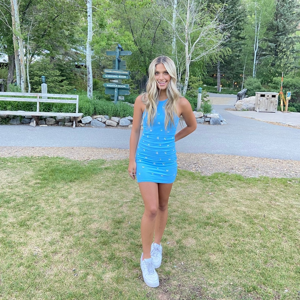 BLUE ZARA DRESS 💙 perfect condition!